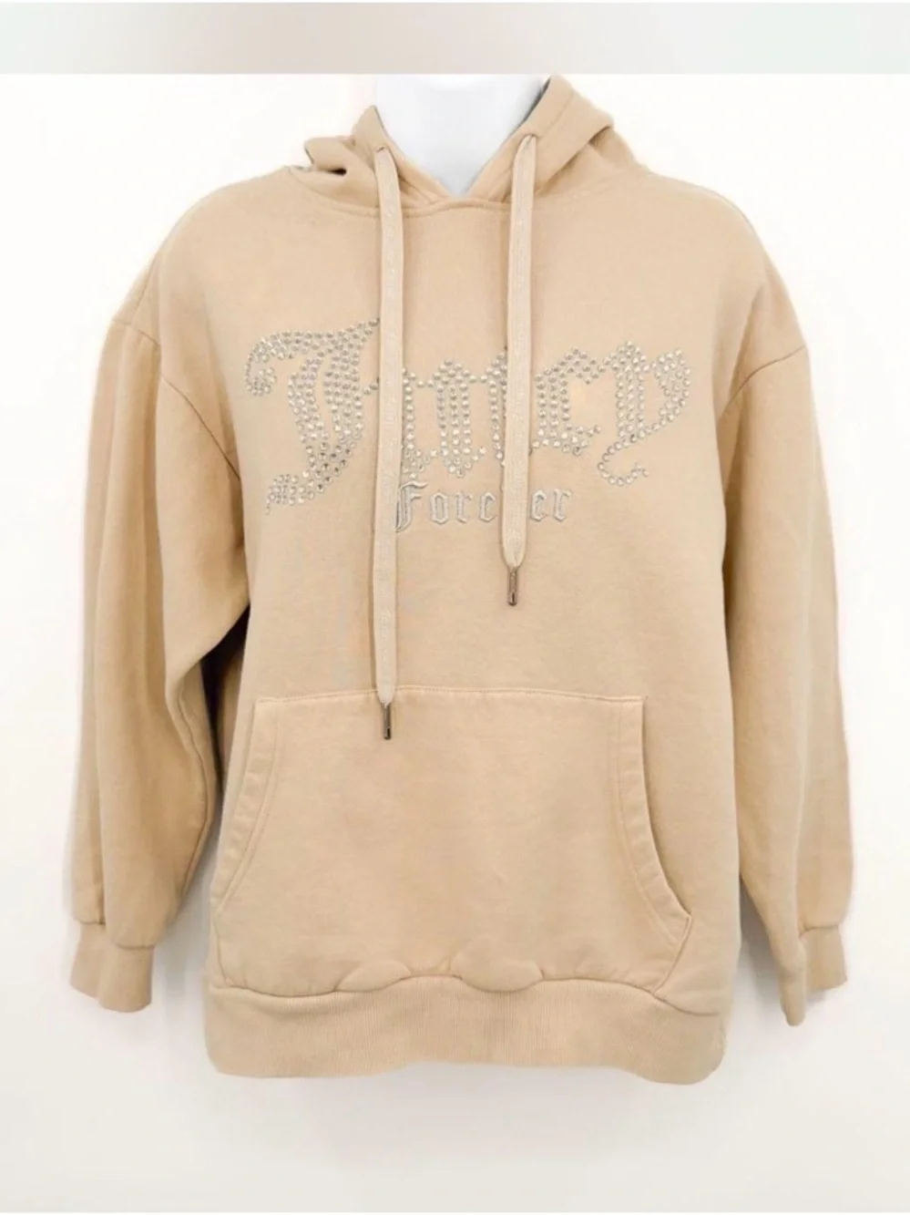 Juicy Couture Tan Crystal Logo Hoodie - Women - Picture 2 of 6